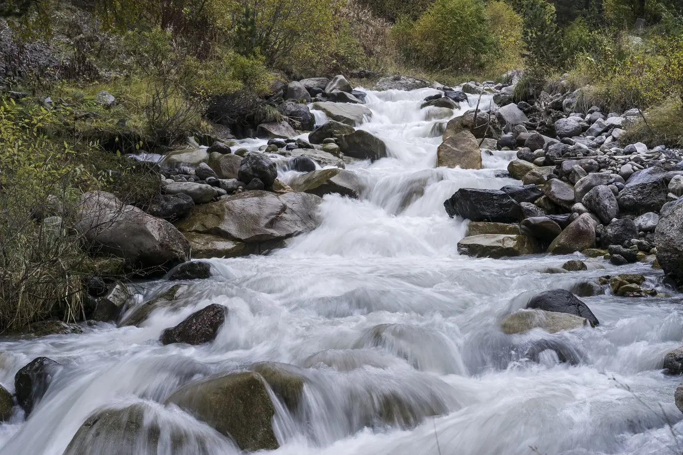 Mountain waterfall
