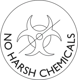 No harsh chemicals